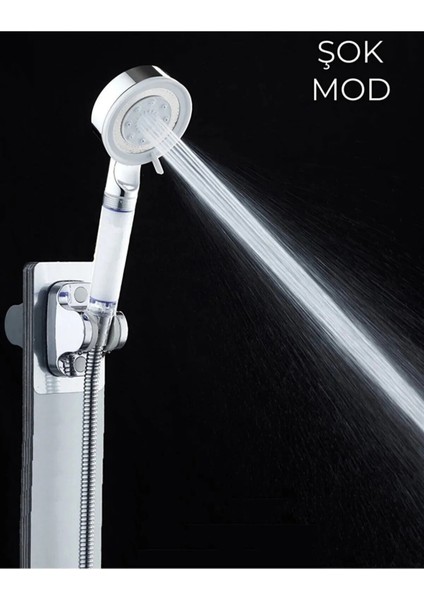 2'li Masaj Başlıklı, Su Tasarruflu, Spiral Hortum ve Filtreli El Duş Seti fırsatları