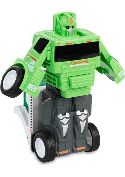 Robota Dönüşen Temizlik Araçları - Konteyner Çöp Kamyonu (Lisinya) modelleri