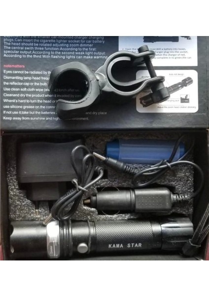 KM-110 Ateşli Aletler Aparatlı Ayarlanabilir Şarjlı Dağ Kamp El Feneri ( Lisinya ) indirimleri