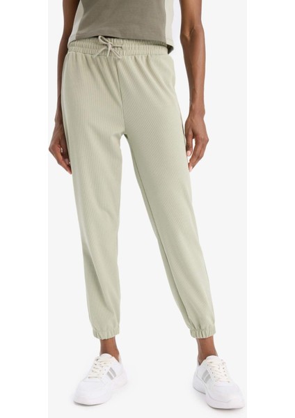 Fit Standart Fit Çift Cepli Paçası Lastikli Standart Boy Sporcu İnce Eşofman Altı A4557AX25SP