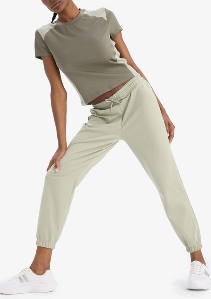 Fit Standart Fit Çift Cepli Paçası Lastikli Standart Boy Sporcu İnce Eşofman Altı A4557AX25SP