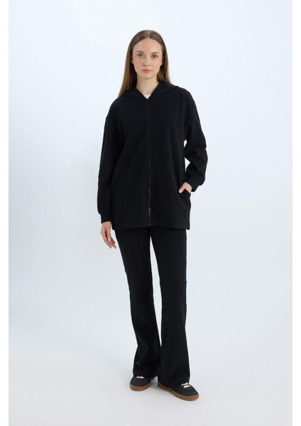 Wide Leg Geniş Paça Beli Lastikli Uzun Boy Pantolon E4387AX24WN