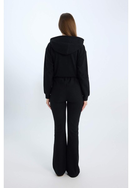 Wide Leg Geniş Paça Beli Lastikli Uzun Boy Pantolon E4387AX24WN