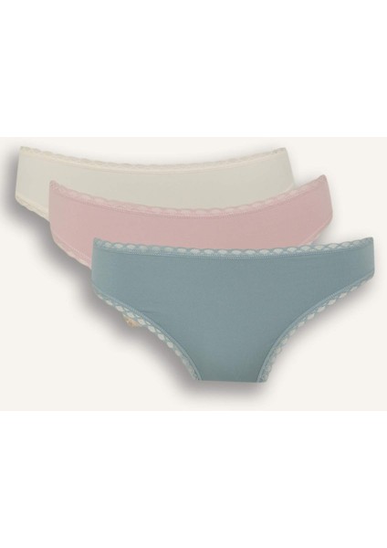 Dantel Detaylı Micro 3'lü Brazilian Külot-Fall in Love E4704AX25SM