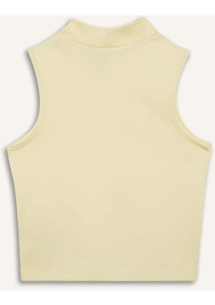 Slim Fit Dar Kesim Yarım Balıkçı Yaka Atlet E4677AX25SP