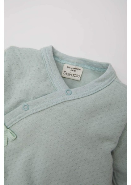 Kız Bebek Yenidoğan Çıtçıtlı Uzun Kollu Tulum E2383A525SP