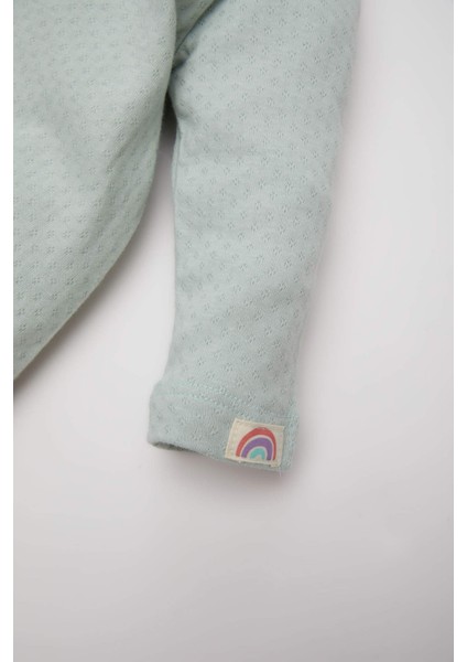 Kız Bebek Yenidoğan Çıtçıtlı Uzun Kollu Tulum E2383A525SP