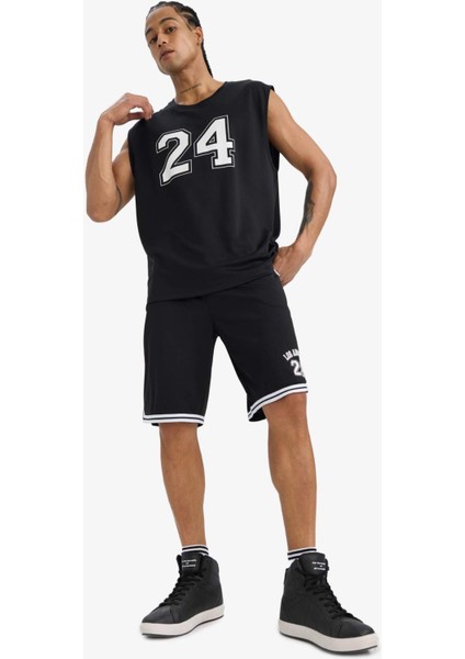 Hızlı Kuruyan Standart Fit Sporcu Kısa Paça Ağır Kumaş Şort A1694AX25HS