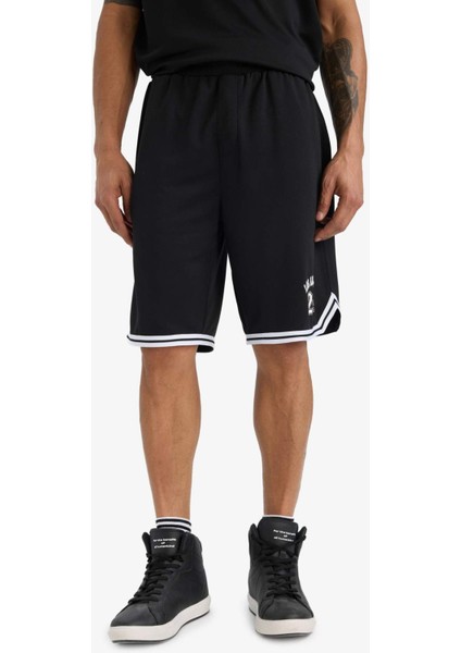 Hızlı Kuruyan Standart Fit Sporcu Kısa Paça Ağır Kumaş Şort A1694AX25HS