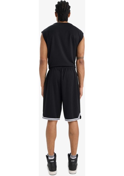 Hızlı Kuruyan Standart Fit Sporcu Kısa Paça Ağır Kumaş Şort A1694AX25HS