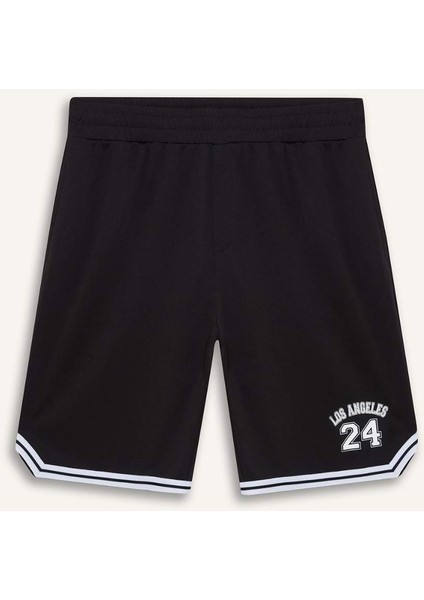 Hızlı Kuruyan Standart Fit Sporcu Kısa Paça Ağır Kumaş Şort A1694AX25HS