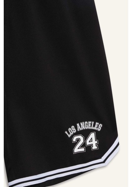 Hızlı Kuruyan Standart Fit Sporcu Kısa Paça Ağır Kumaş Şort A1694AX25HS