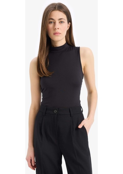 Slim Fit Dar Kesim Yarım Balıkçı Yaka Atlet E4677AX25SP