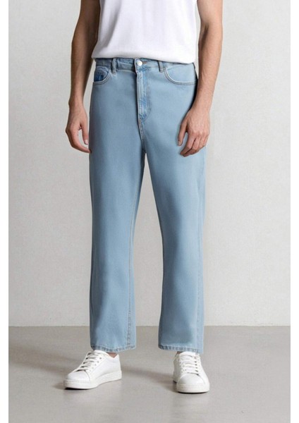 %100 Pamuk 90's Slim Fit Dar Kalıp Yüksek Bel Dar Paça Jean Pantolon D6685AX25SP