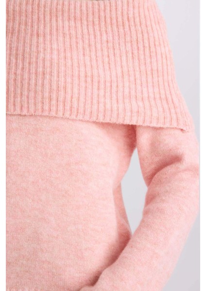 Regular Fit Açık Omuz Triko Kazak E4549Ax24Wn