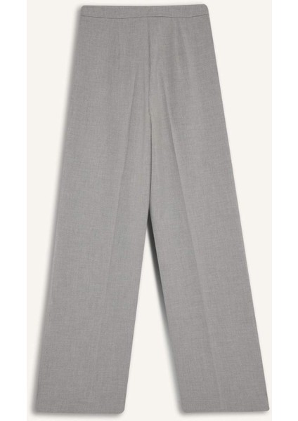 Standart Boy Kumaş Palazzo Pantolon Wide Leg Geniş Bol Paça Basic Düz Yüksek Bel C6402AX25SP