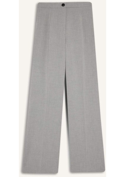 Standart Boy Kumaş Palazzo Pantolon Wide Leg Geniş Bol Paça Basic Düz Yüksek Bel C6402AX25SP