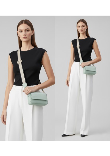 Casual Bag-Mint Yeşili Askı Detaylı El ve Omuz Çantası fiyatları