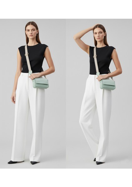 Casual Bag-Mint Yeşili Askı Detaylı El ve Omuz Çantası modelleri