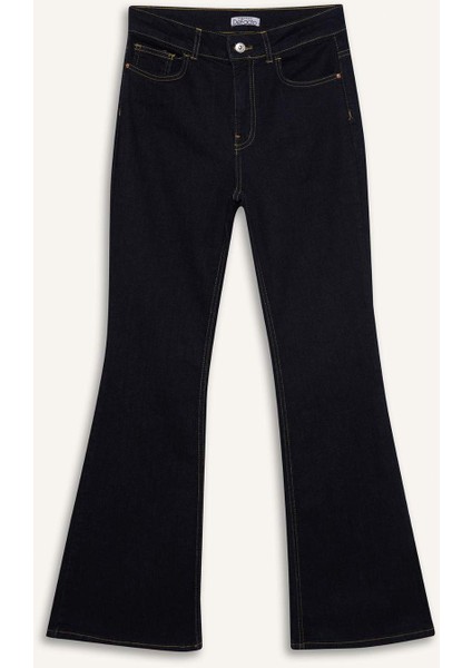 Mia Flare Fit Normal Bel Uzun Jean Pantolon E3877AX25SP