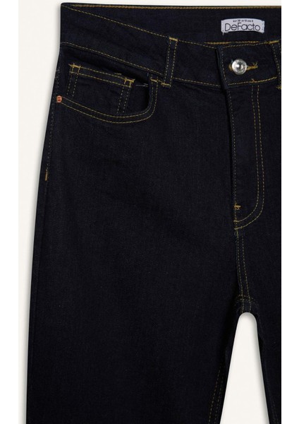 Mia Flare Fit Normal Bel Uzun Jean Pantolon E3877AX25SP