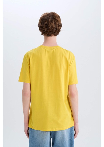 %100 Pamuk Looney Tunes Regular Fit Bisiklet Yaka Kısa Kollu Tişört E4748AX25SP