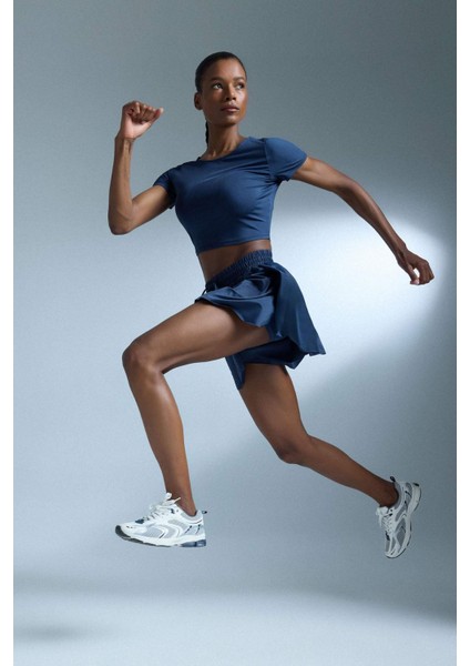 Fit Standart Fit Sporcu Kısa Paça Şort Etek E2664AX25SM