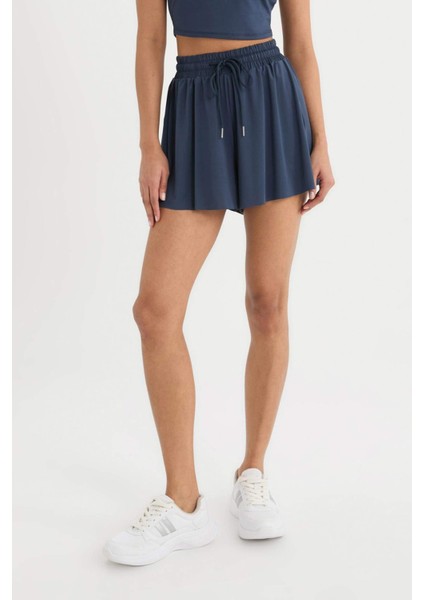 Fit Standart Fit Sporcu Kısa Paça Şort Etek E2664AX25SM