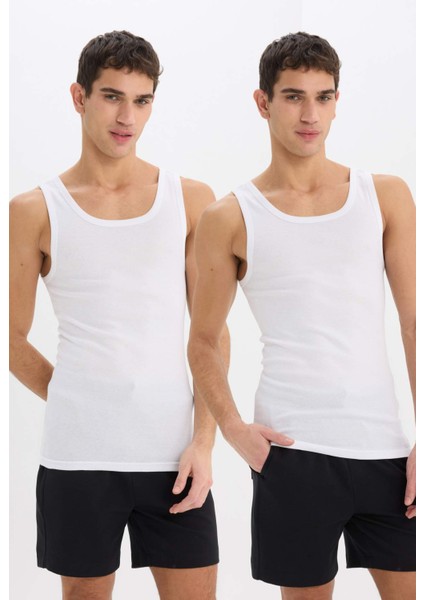 Slim Fit Dar Kesim Ribana 2'li Atlet Y9056AZ25SP