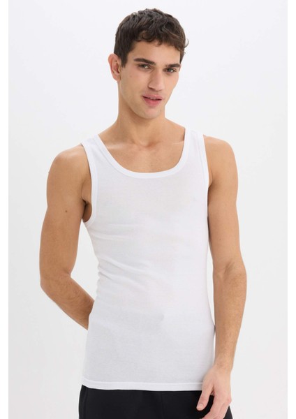 Slim Fit Dar Kesim Ribana 2'li Atlet Y9056AZ25SP