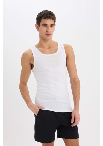 Slim Fit Dar Kesim Ribana 2'li Atlet Y9056AZ25SP