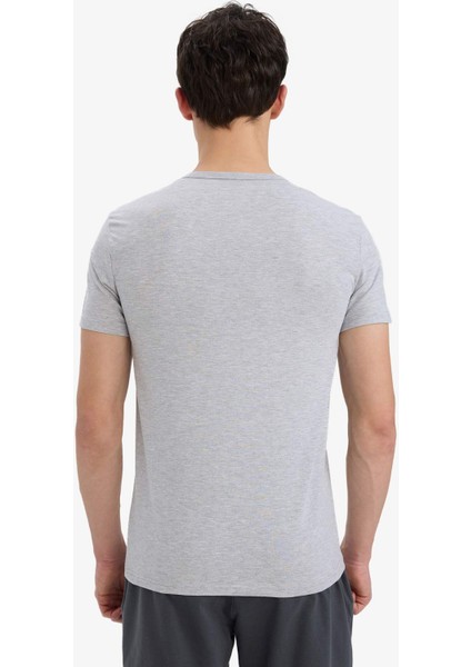 Slim Fit Dar Kesim Bisiklet Yaka Üst L4885AZ25SP