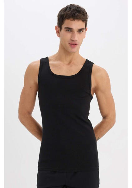 Slim Fit Dar Kesim Ribana 2'li Atlet Y9056AZ25SP