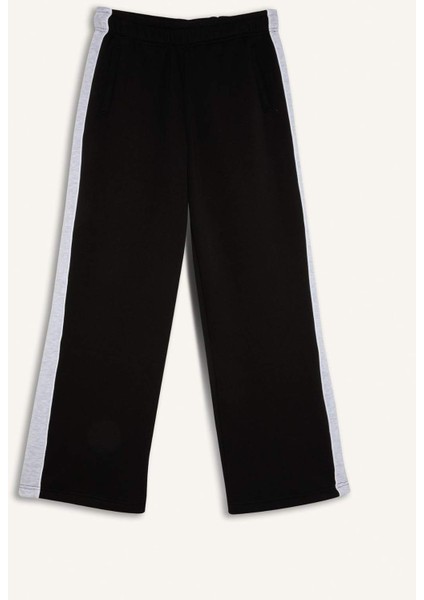 Regular Fit Kalın Eşofman Altı Beli Lastikli Basic Düz Geniş Bol Paça E4900AX24CW