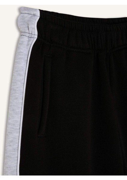 Regular Fit Kalın Eşofman Altı Beli Lastikli Basic Düz Geniş Bol Paça E4900AX24CW