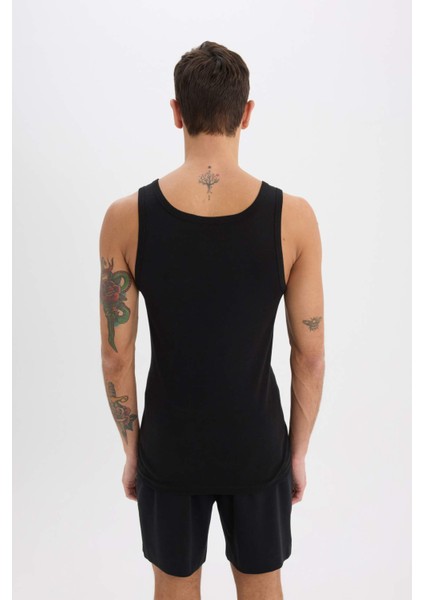 Slim Fit Dar Kesim Ribana 2'li Atlet Y9056AZ25SP