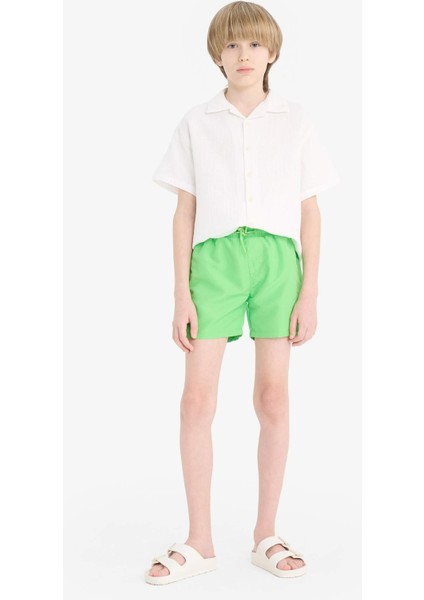 Erkek Çocuk Basic Düz Deniz Şortu B7737A825HS