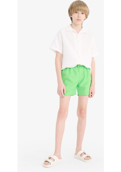 Erkek Çocuk Basic Düz Deniz Şortu B7737A825HS