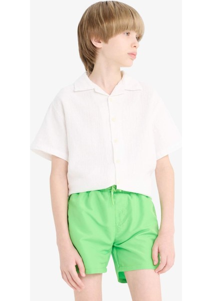 Erkek Çocuk Basic Düz Deniz Şortu B7737A825HS