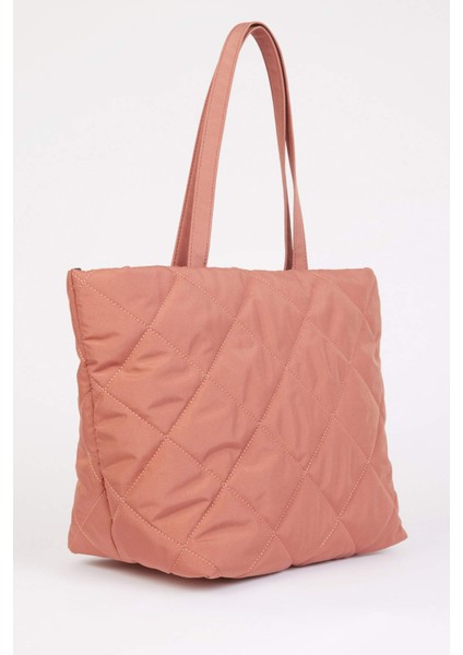 Kadın Puffer Kapitoneli Omuz Çantası E5339AXNS