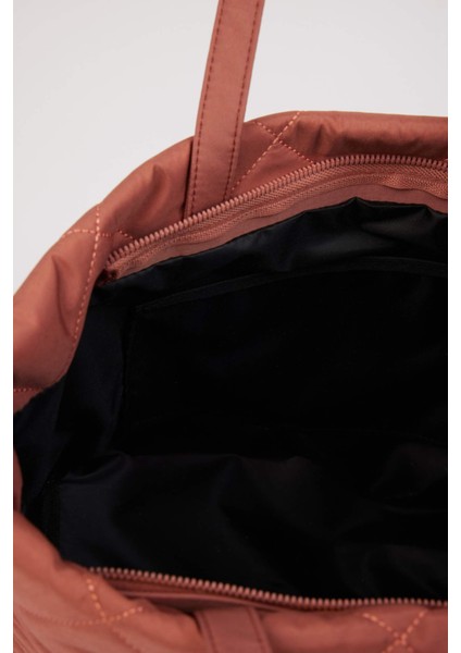 Kadın Puffer Kapitoneli Omuz Çantası E5339AXNS