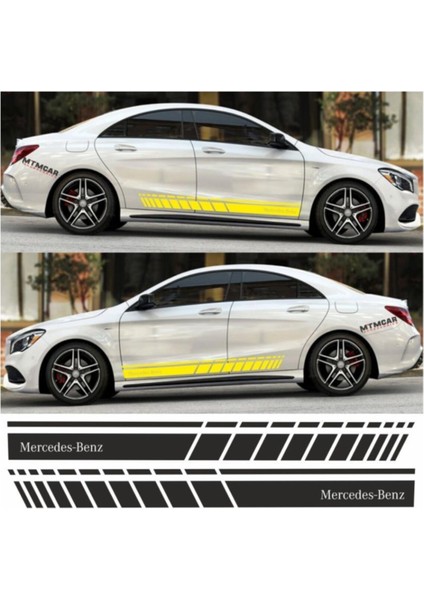 Mercedes Benz Için Özel Yeni Uyumlu Aksesuar Oto Yan Şerit Özel Yeni Sticker fiyatları