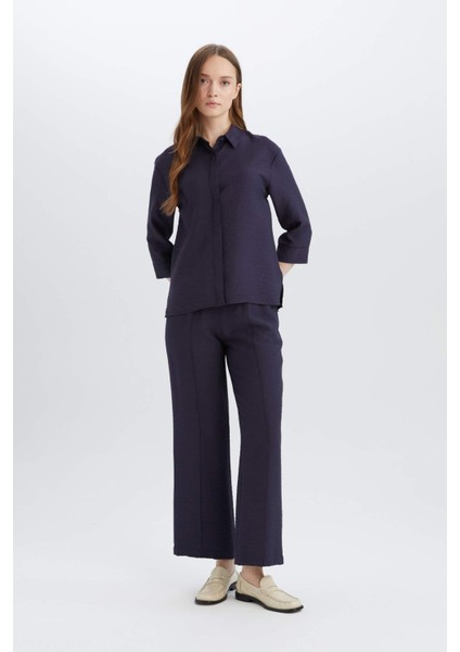 Regular Fit Basic Düz Yarım Kollu Gömlek E4987AX25SP