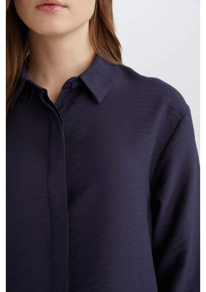 Regular Fit Basic Düz Yarım Kollu Gömlek E4987AX25SP