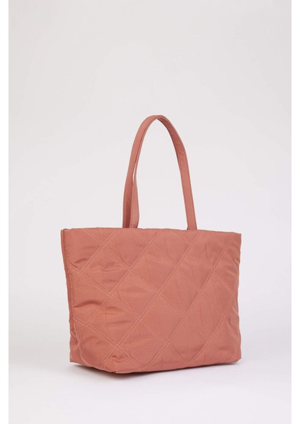 Kadın Puffer Kapitoneli Omuz Çantası E5339AXNS