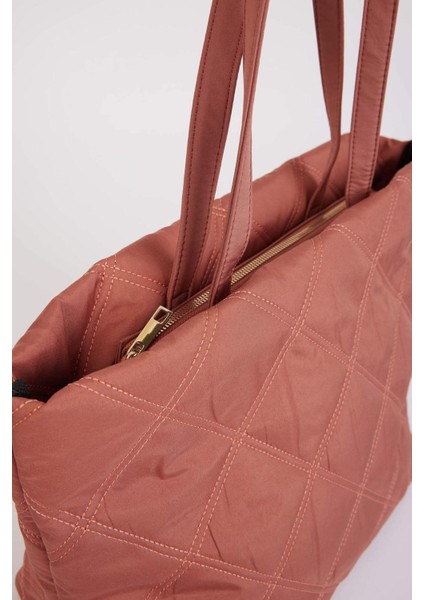 Kadın Puffer Kapitoneli Omuz Çantası E5339AXNS