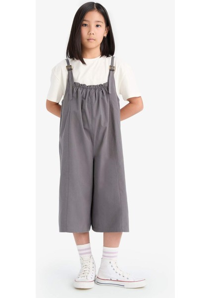 Kız Çocuk Askılı Poplin Tulum E2277A825SM