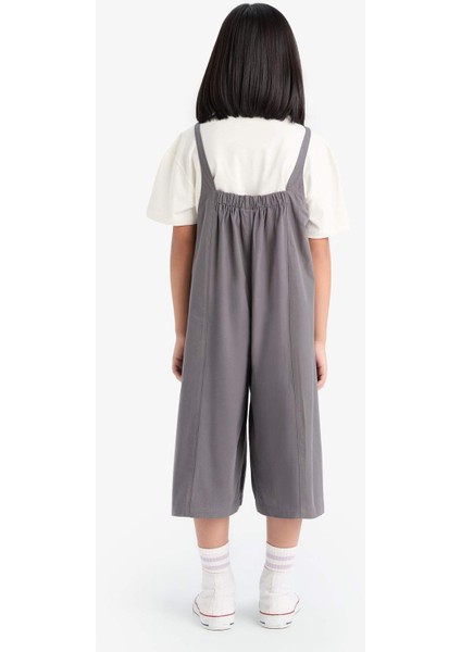 Kız Çocuk Askılı Poplin Tulum E2277A825SM