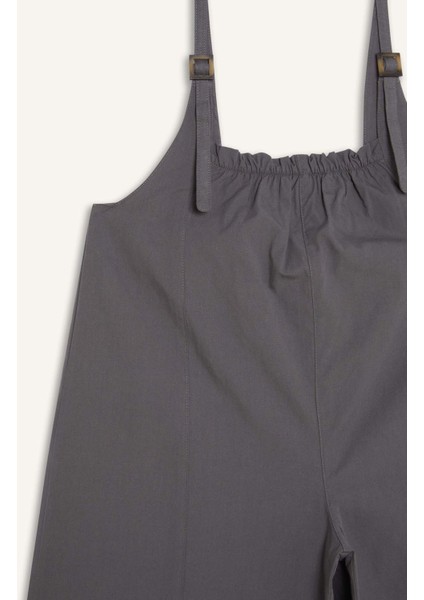 Kız Çocuk Askılı Poplin Tulum E2277A825SM