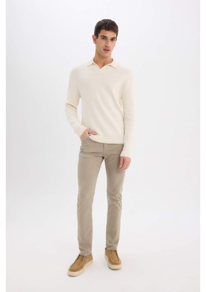 Standart Fit Polo Yaka Triko Kazak E5220Ax24Wn